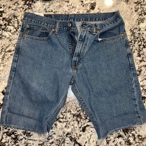 Levi's Blue Denim Cut-Off Shorts 31